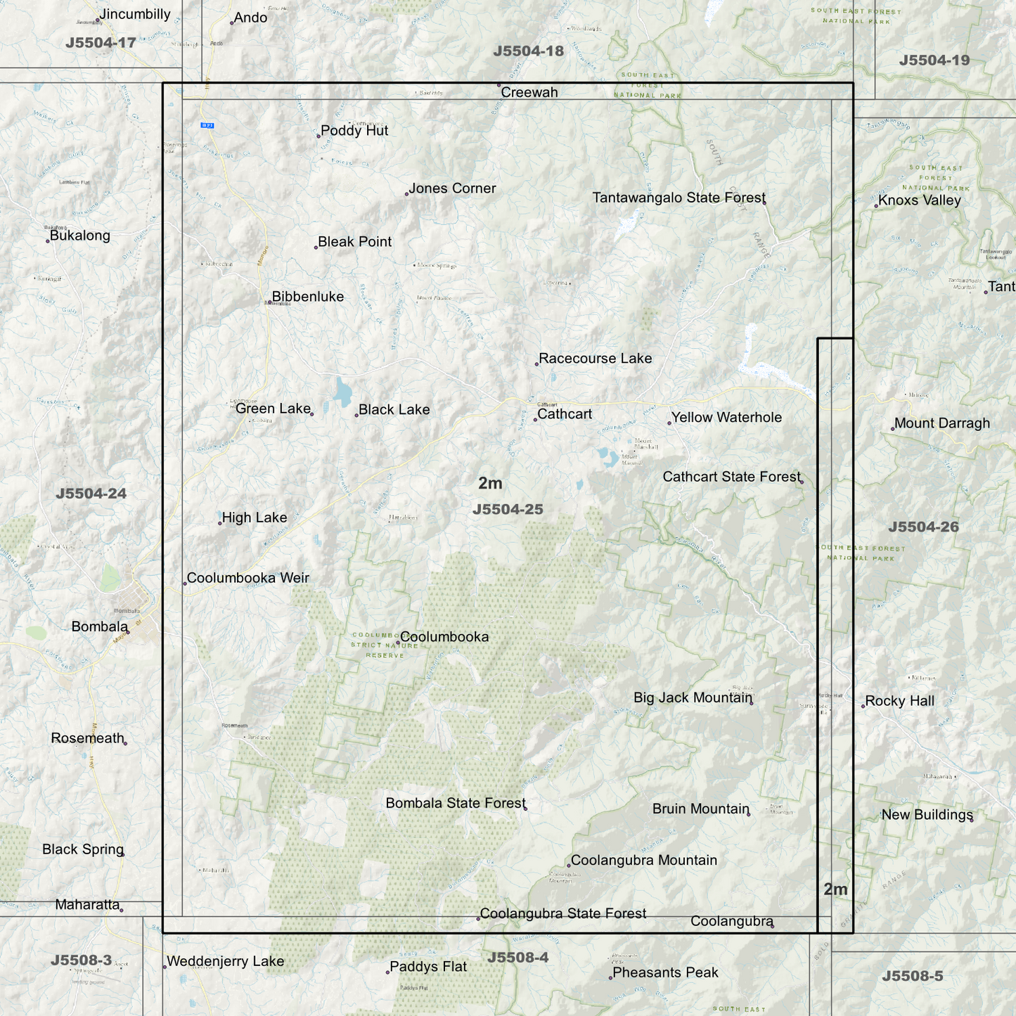 Cathcart 2m Digital Elevation Models (J5504-25)