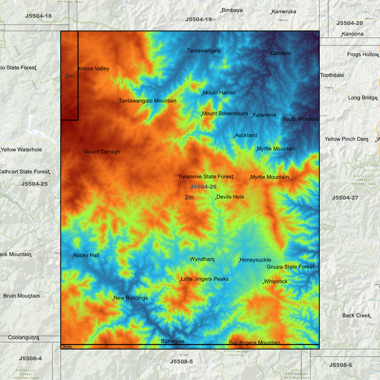 Wyndham 2m Digital Elevation Models (J5504-26)