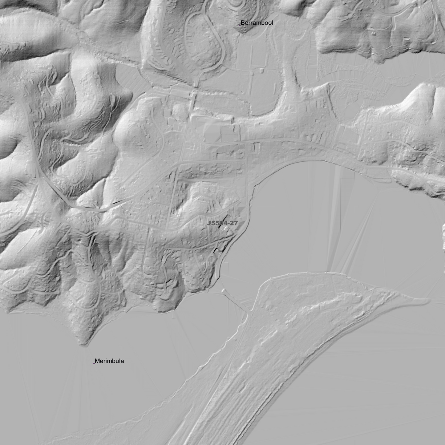 Merimbula 1m & 2m Digital Elevation Models (J5504-27)