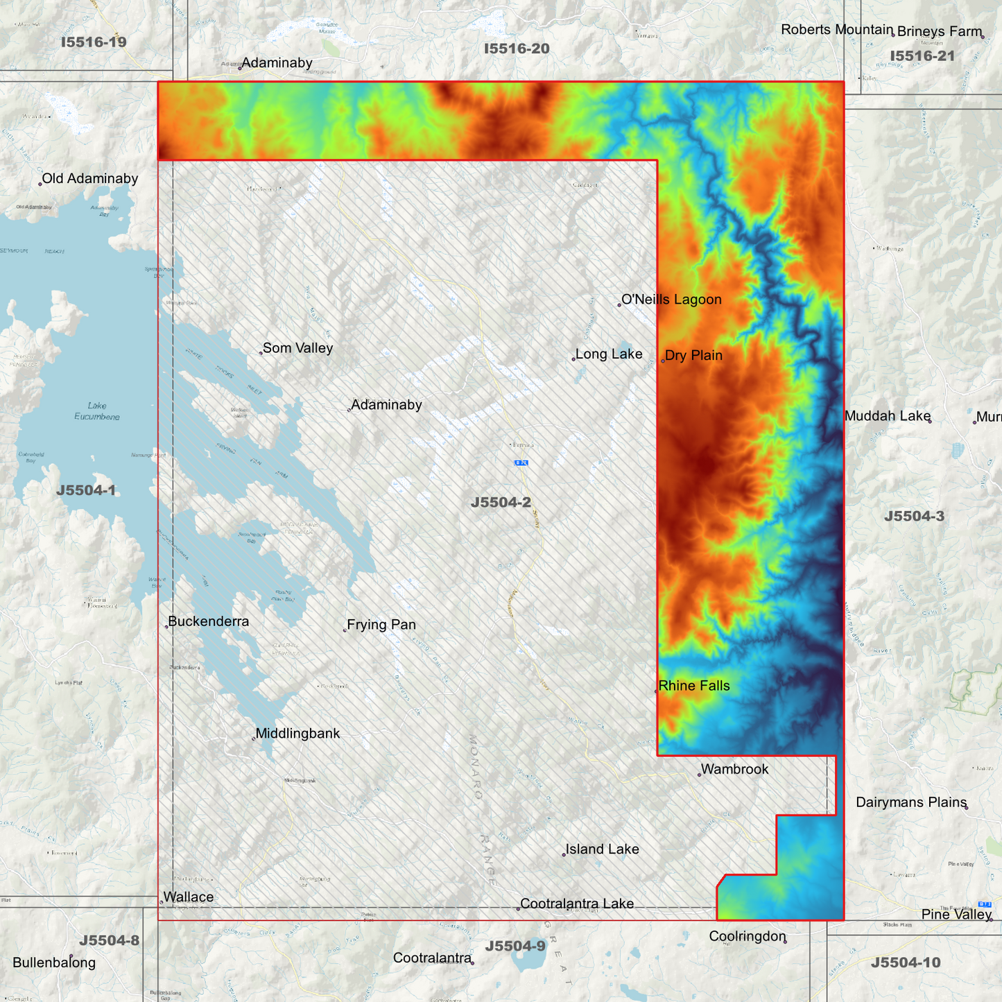 Frying Pan 1m & 2m Digital Elevation Models (J5504-2)