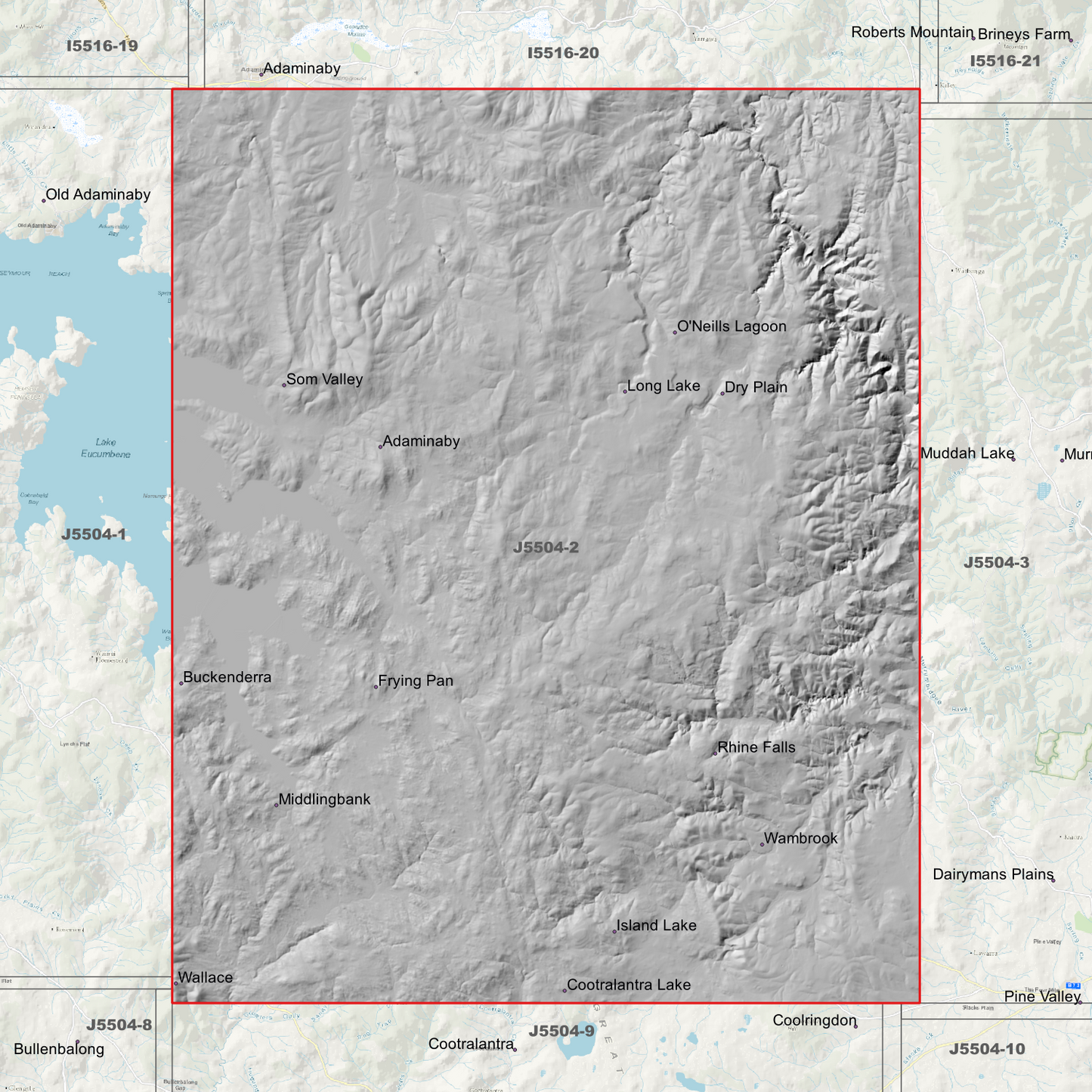 Frying Pan 1m & 2m Digital Elevation Models (J5504-2)