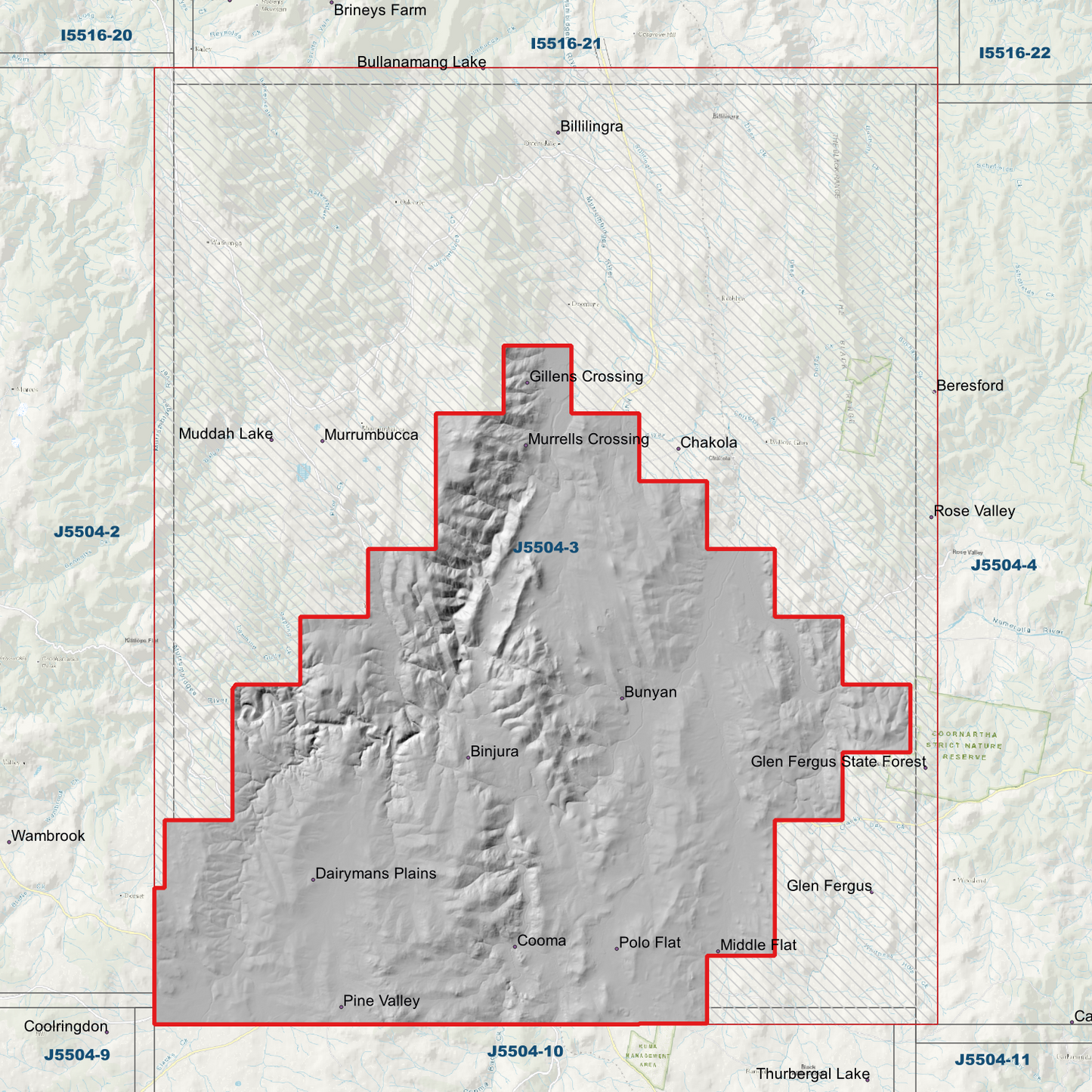 Cooma 1m Digital Elevation Model (J5504-3)