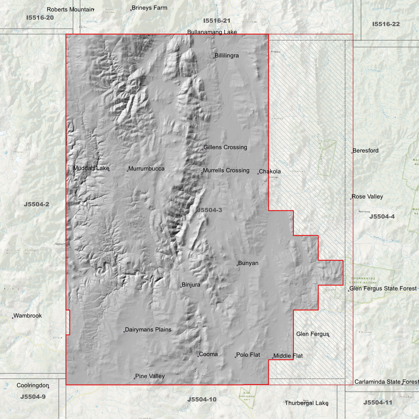 Cooma 1m & 2m Digital Elevation Models (J5504-3)