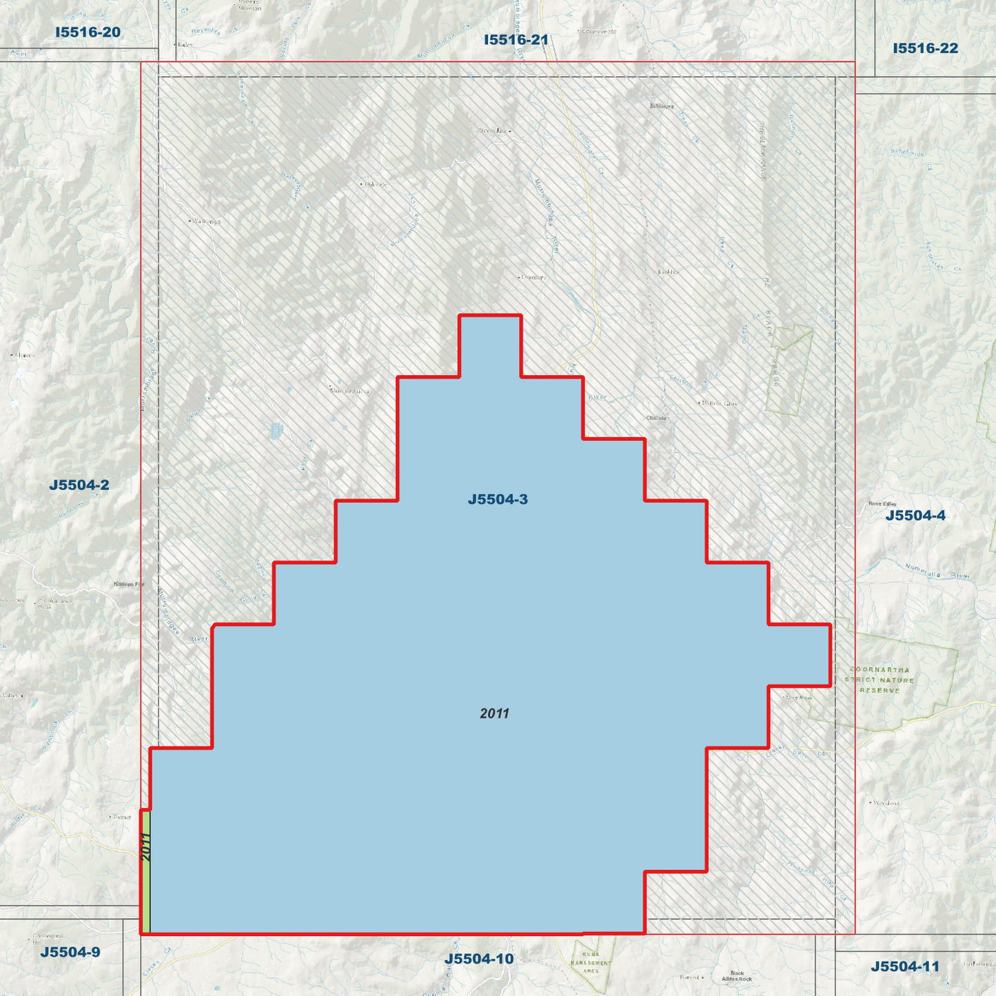 Cooma 1m Digital Elevation Model (J5504-3)