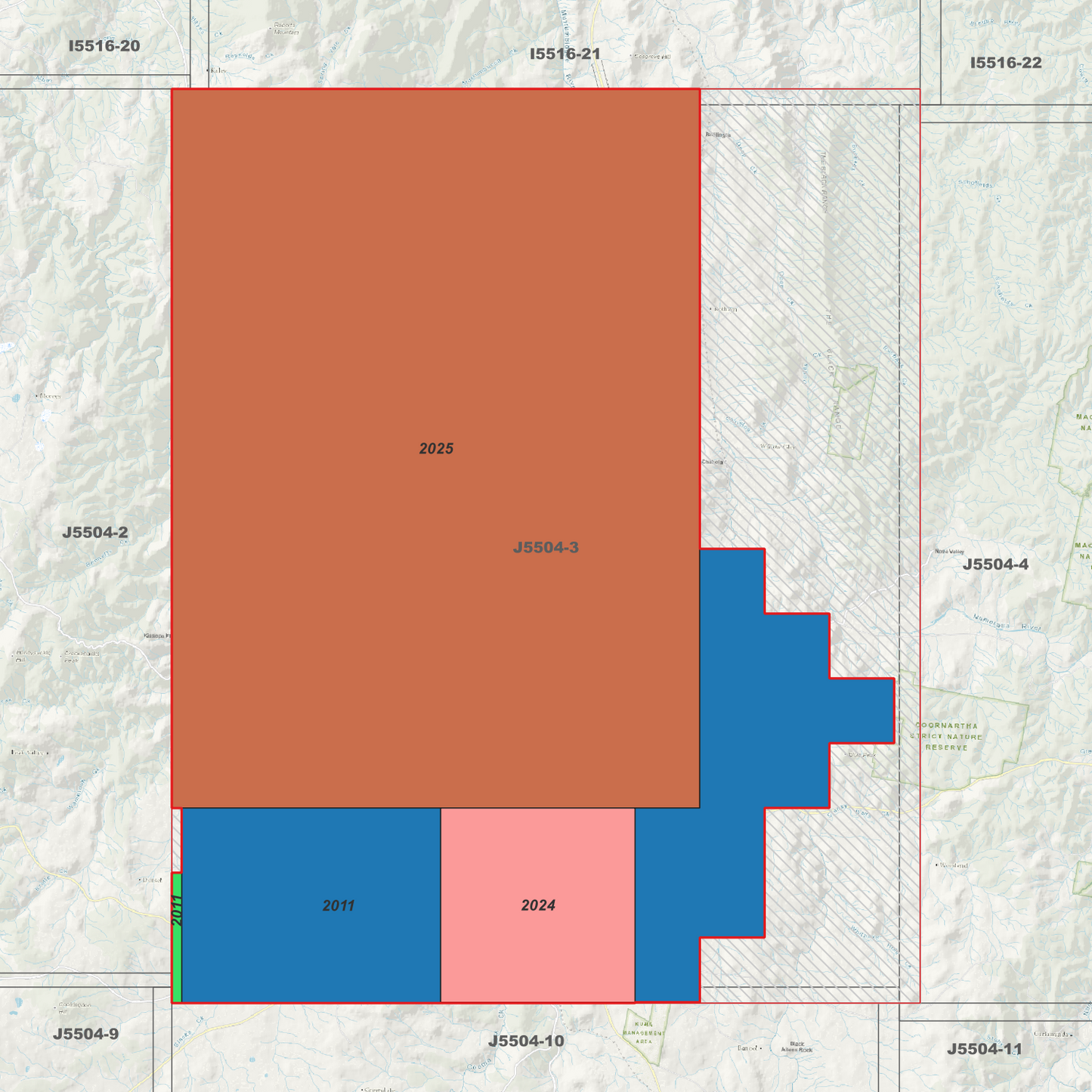 Cooma 1m & 2m Digital Elevation Models (J5504-3)