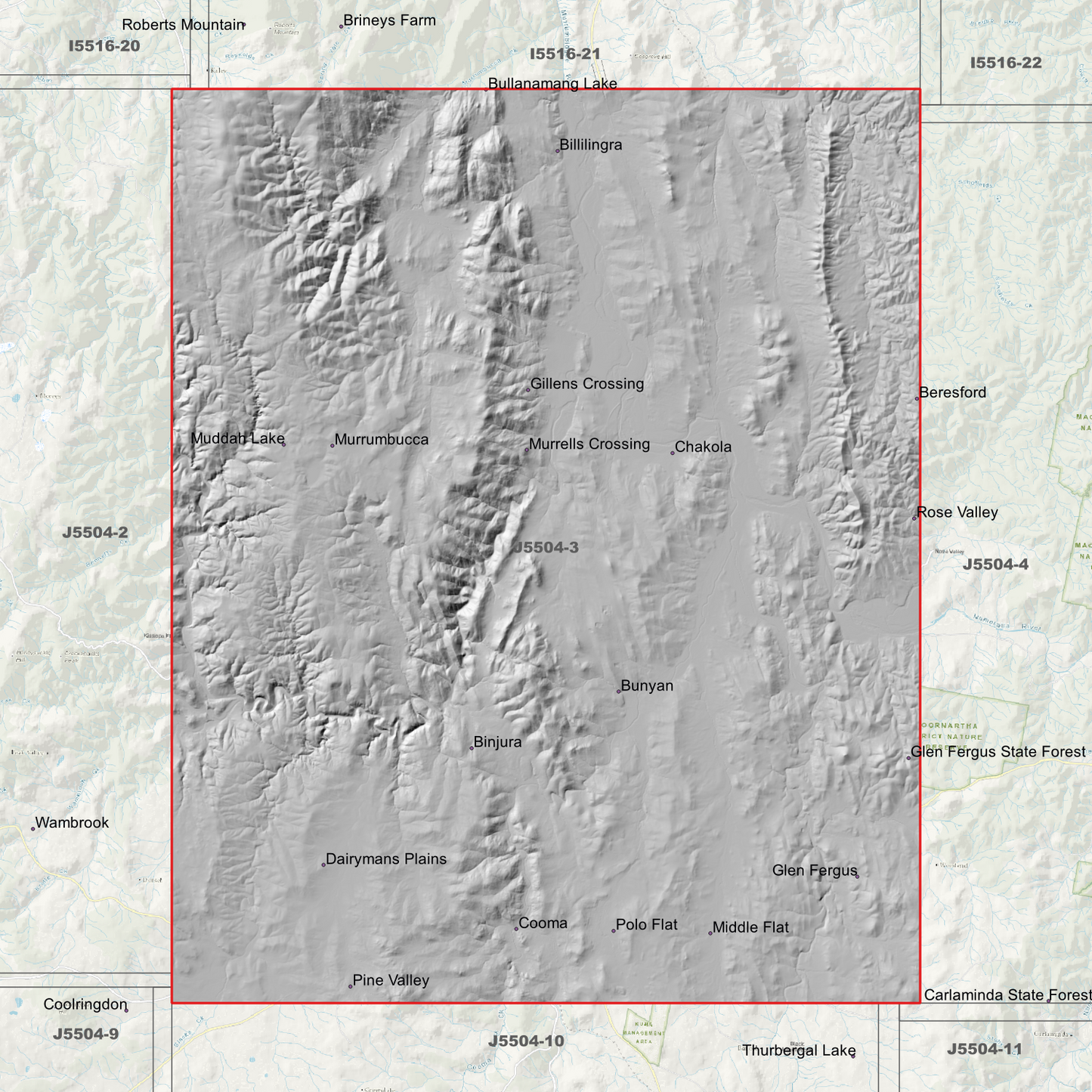 Cooma 1m & 2m Digital Elevation Models (J5504-3)