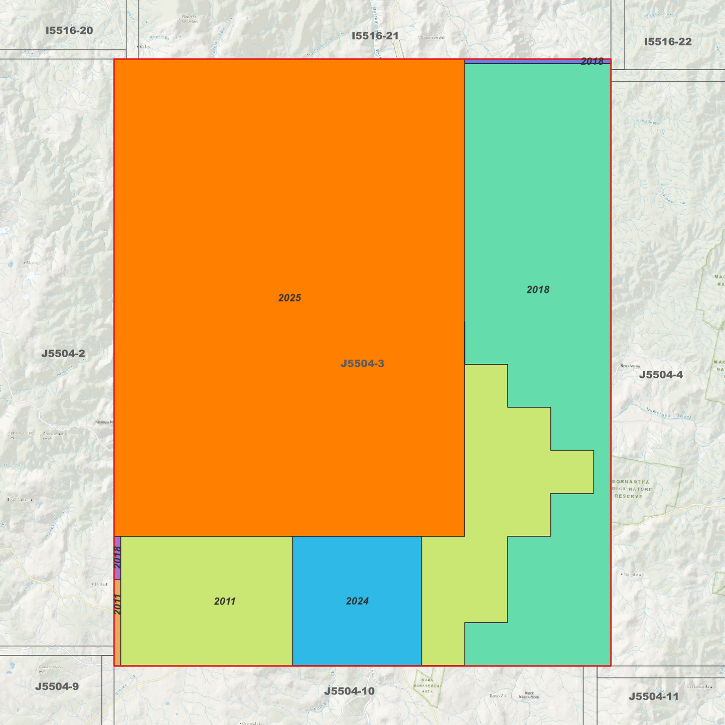Cooma 1m & 2m Digital Elevation Models (J5504-3)