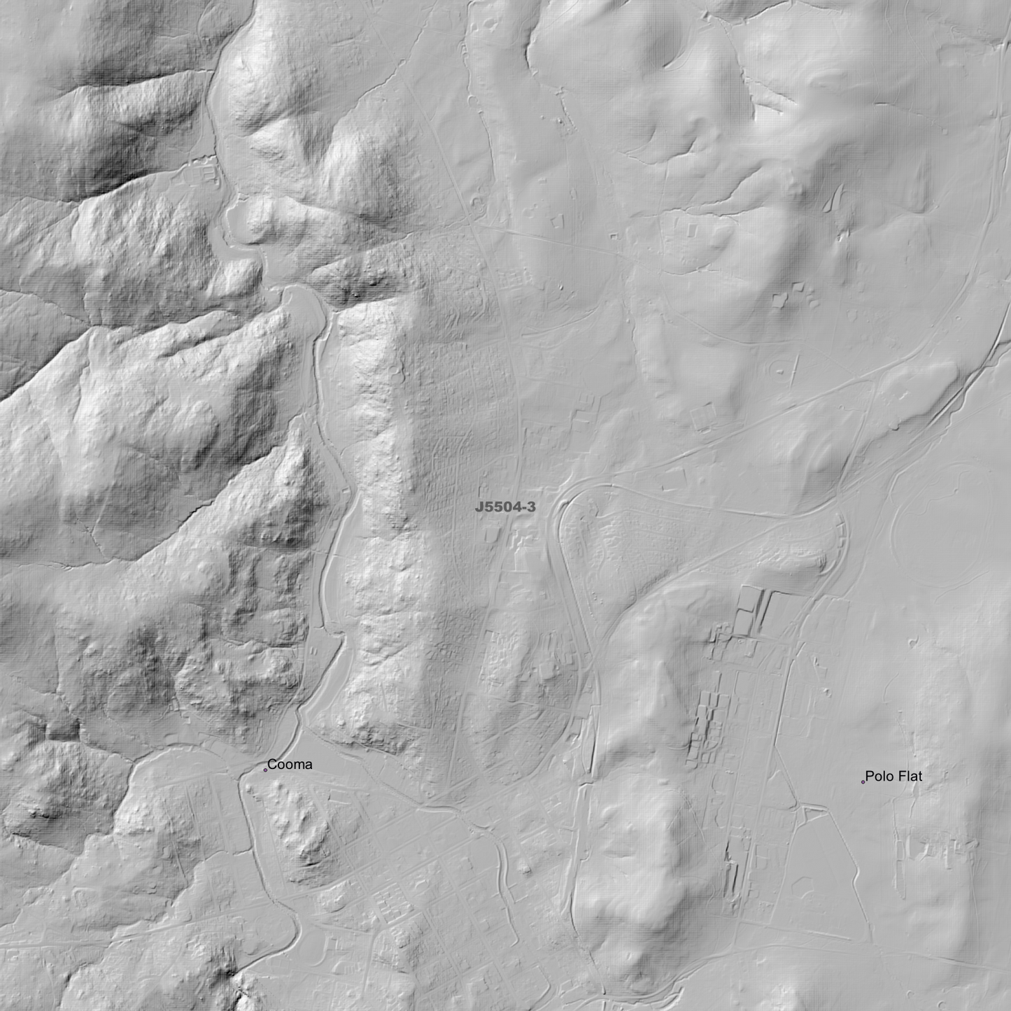 Cooma 1m & 2m Digital Elevation Models (J5504-3)