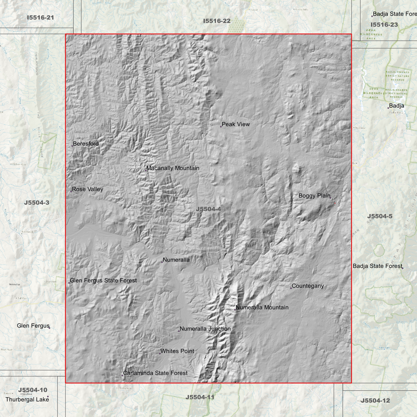 Numeralla 2m Digital Elevation Models (J5504-4)