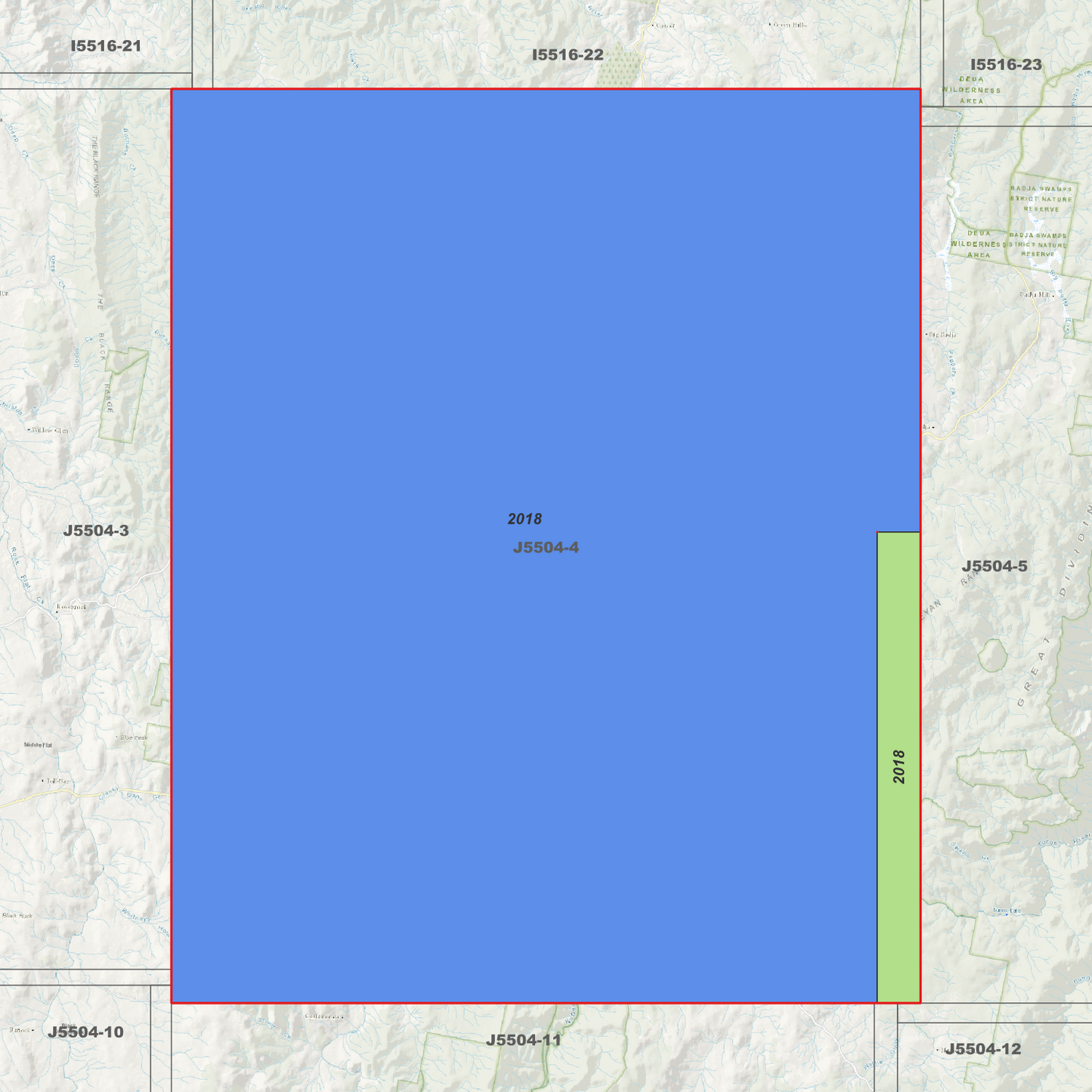 Numeralla 2m Digital Elevation Models (J5504-4)