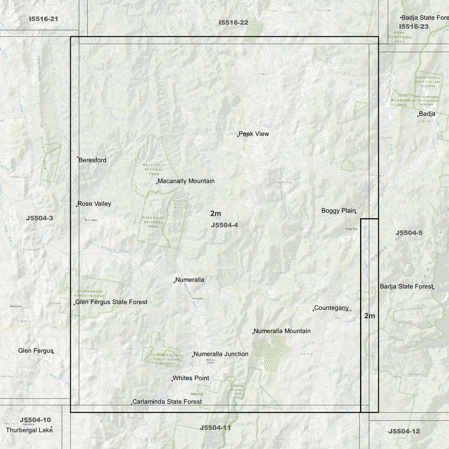 Numeralla 2m Digital Elevation Models (J5504-4)