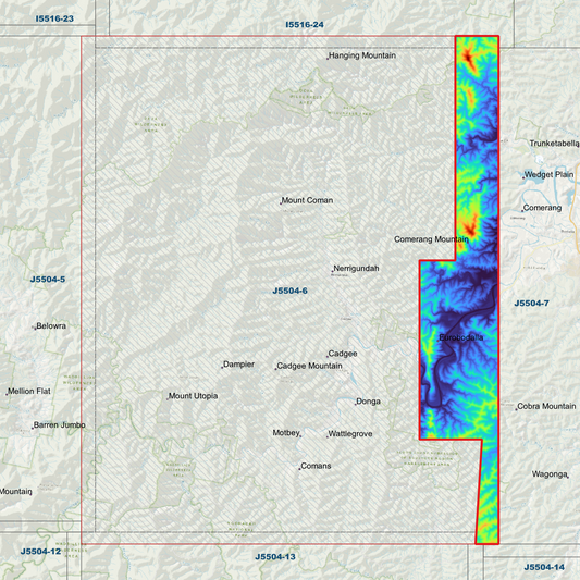 Cadgee 1m Digital Elevation Model (J5504-6)