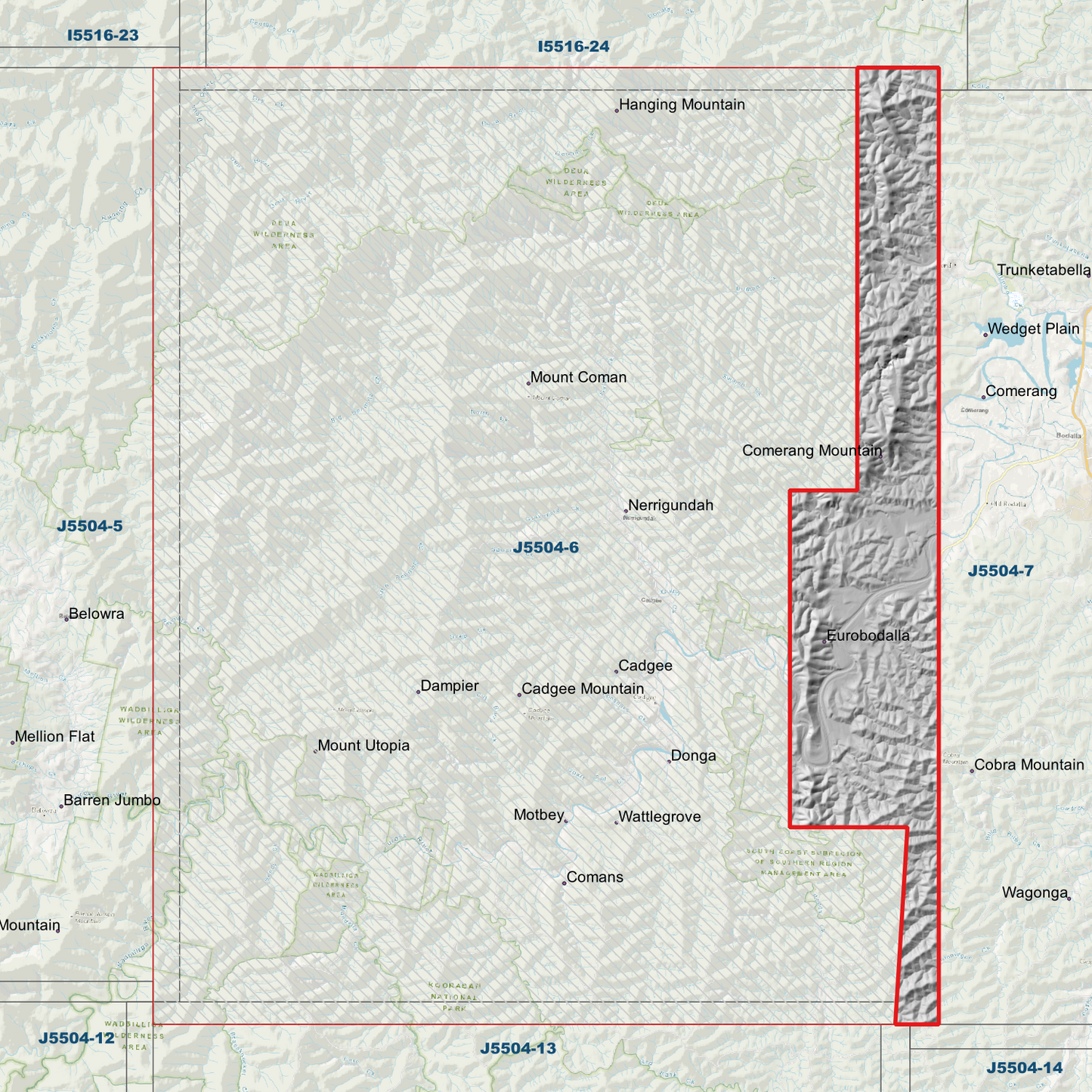 Cadgee 1m Digital Elevation Model (J5504-6)
