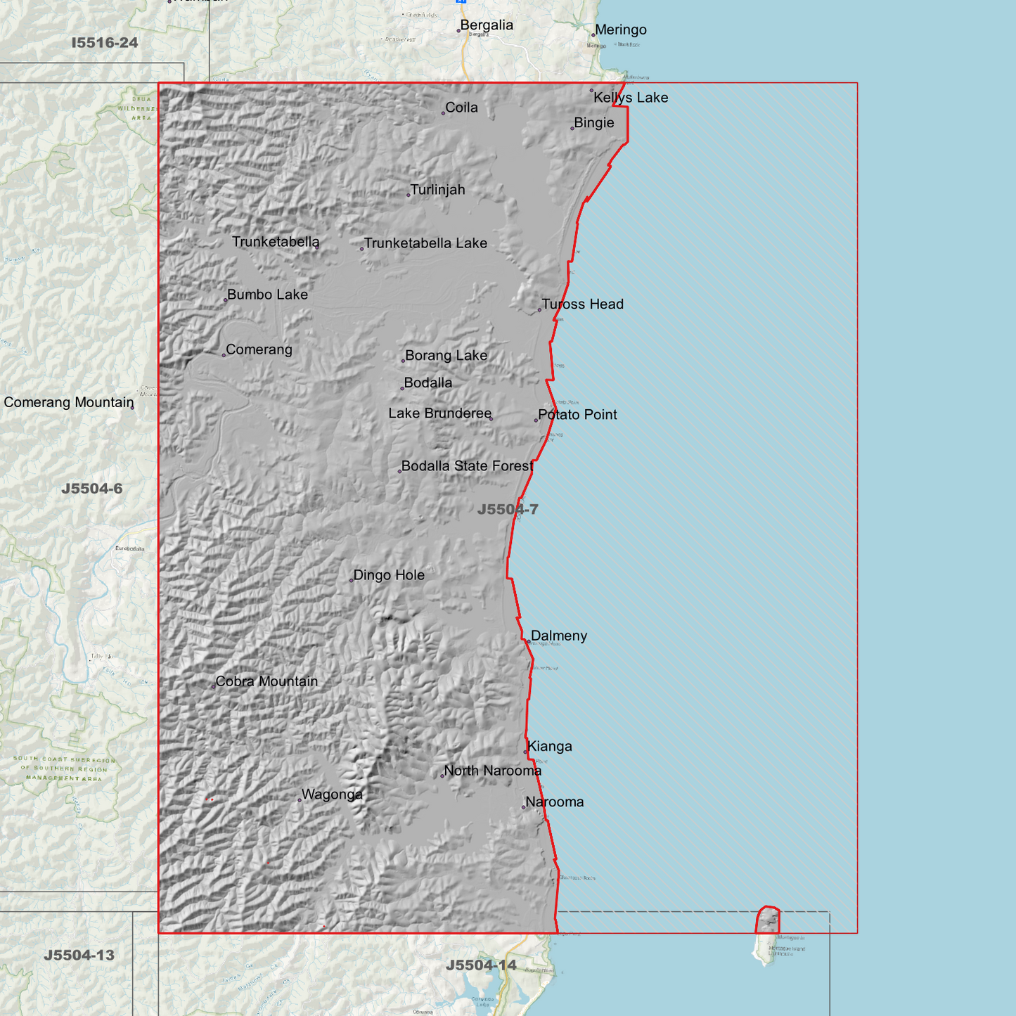 Narooma 1m Digital Elevation Models (J5504-7)