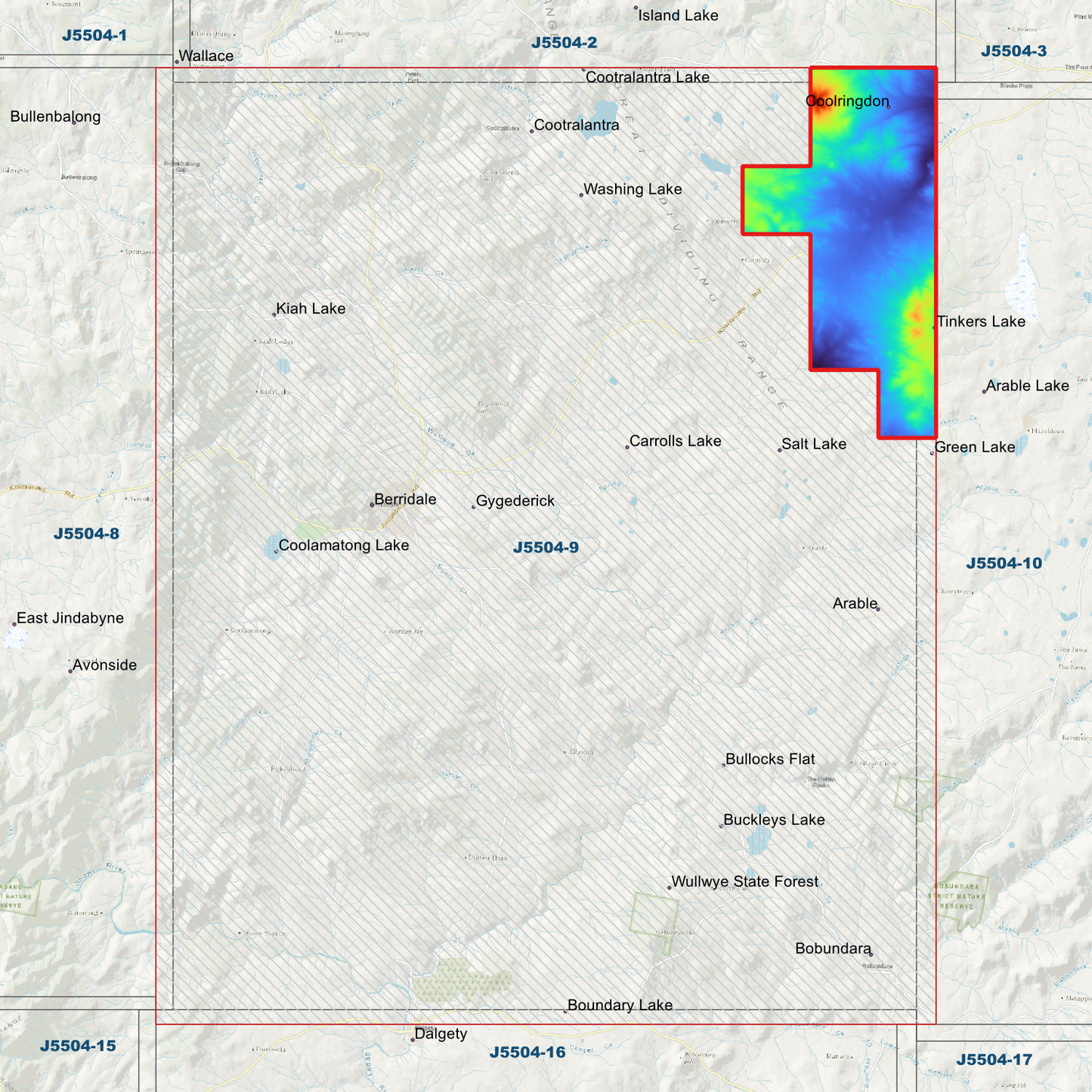 Berridale 1m Digital Elevation Model (J5504-9)