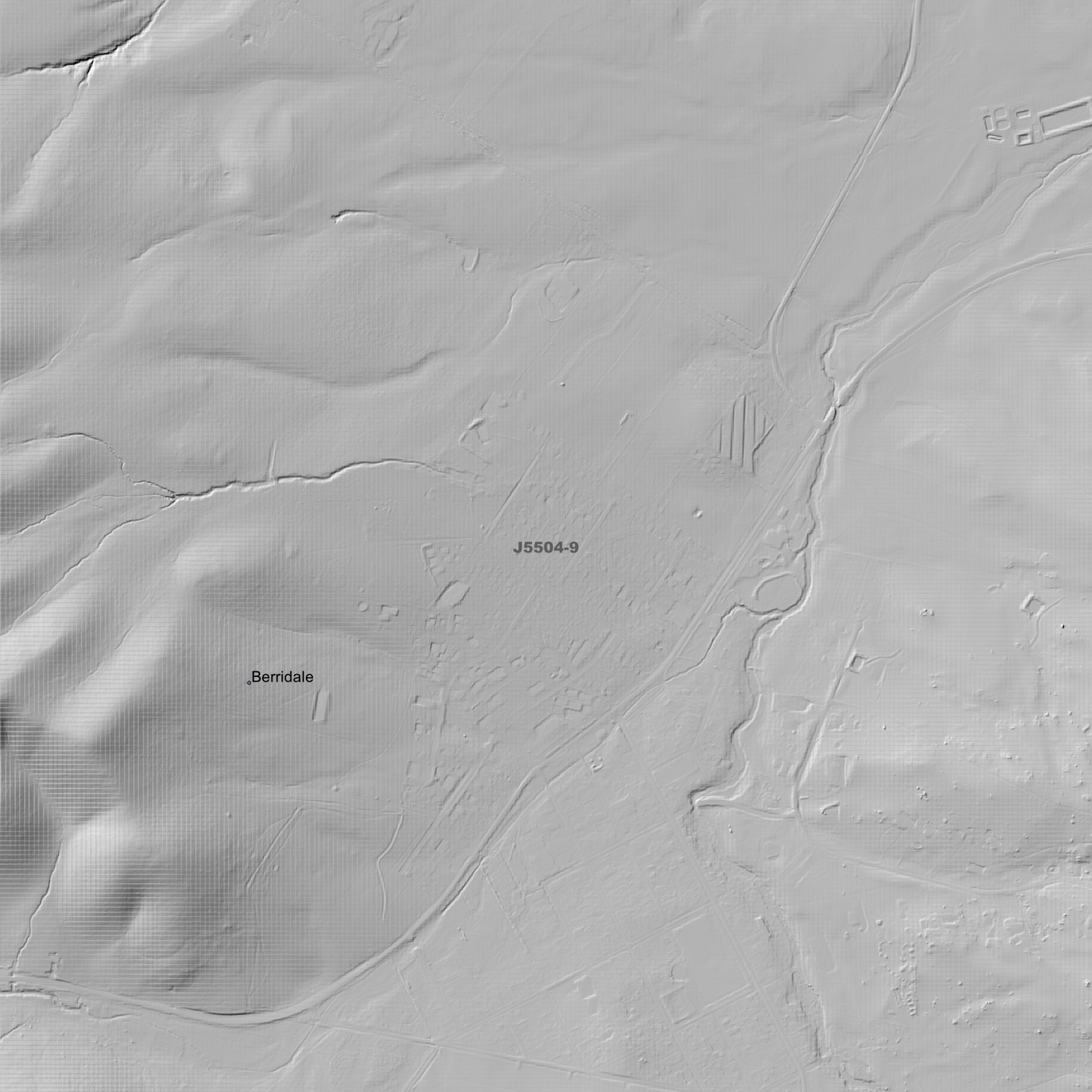 Berridale 1m & 2m Digital Elevation Models (J5504-9)
