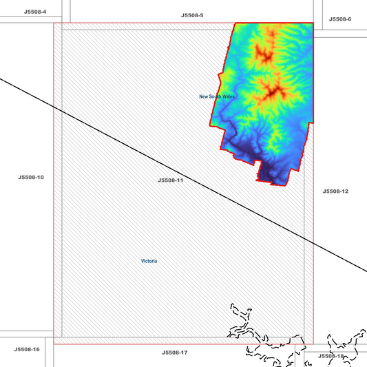 Timbillica 1m Digital Elevation Model (J5508-11)