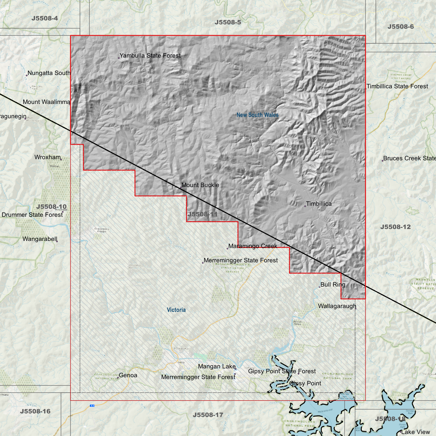 Timbillica 1m & 2m Digital Elevation Models (J5508-11)