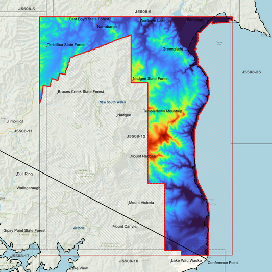 Nadgee 1m Digital Elevation Model (J5508-12)