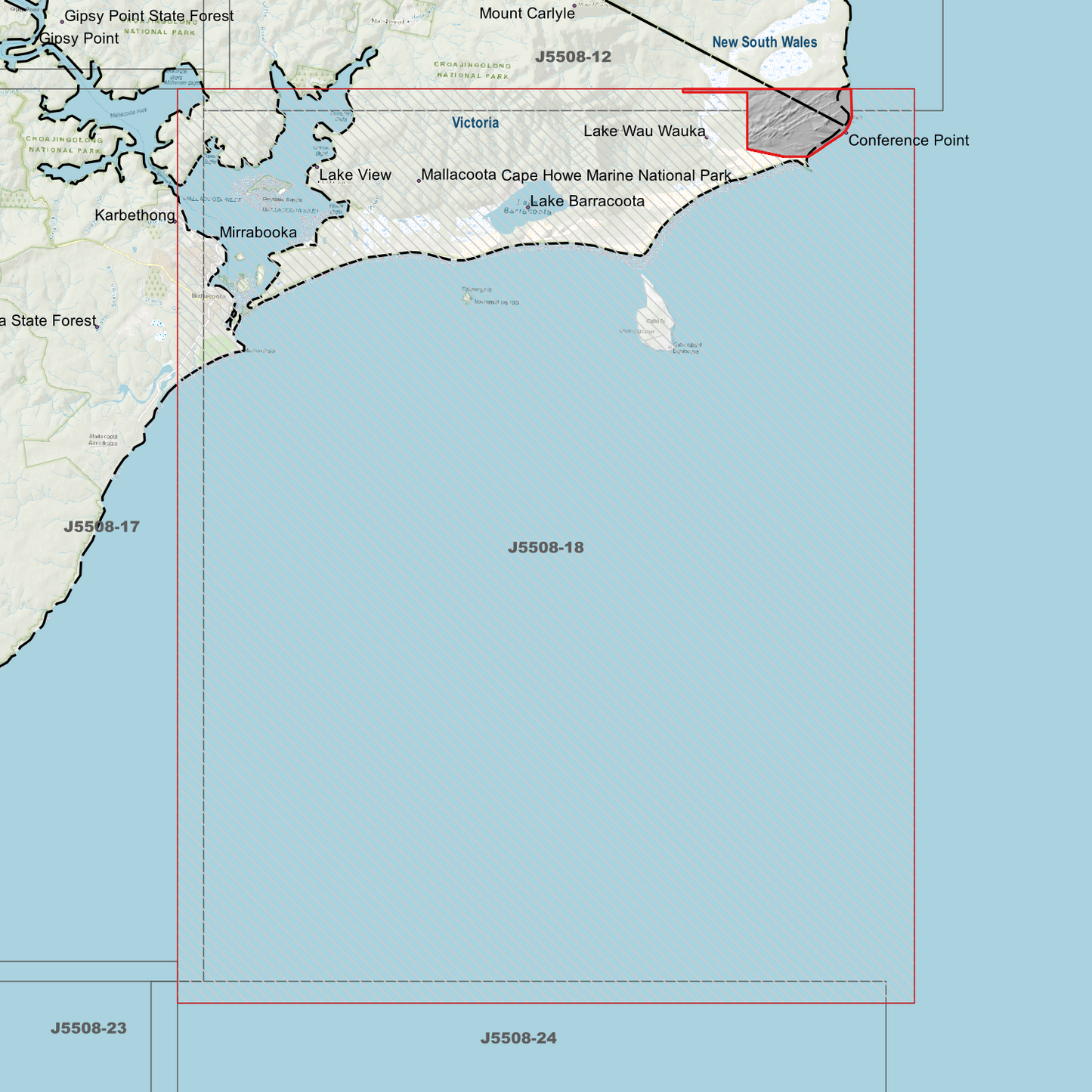 Mallacoota 1m Digital Elevation Models (J5508-18)