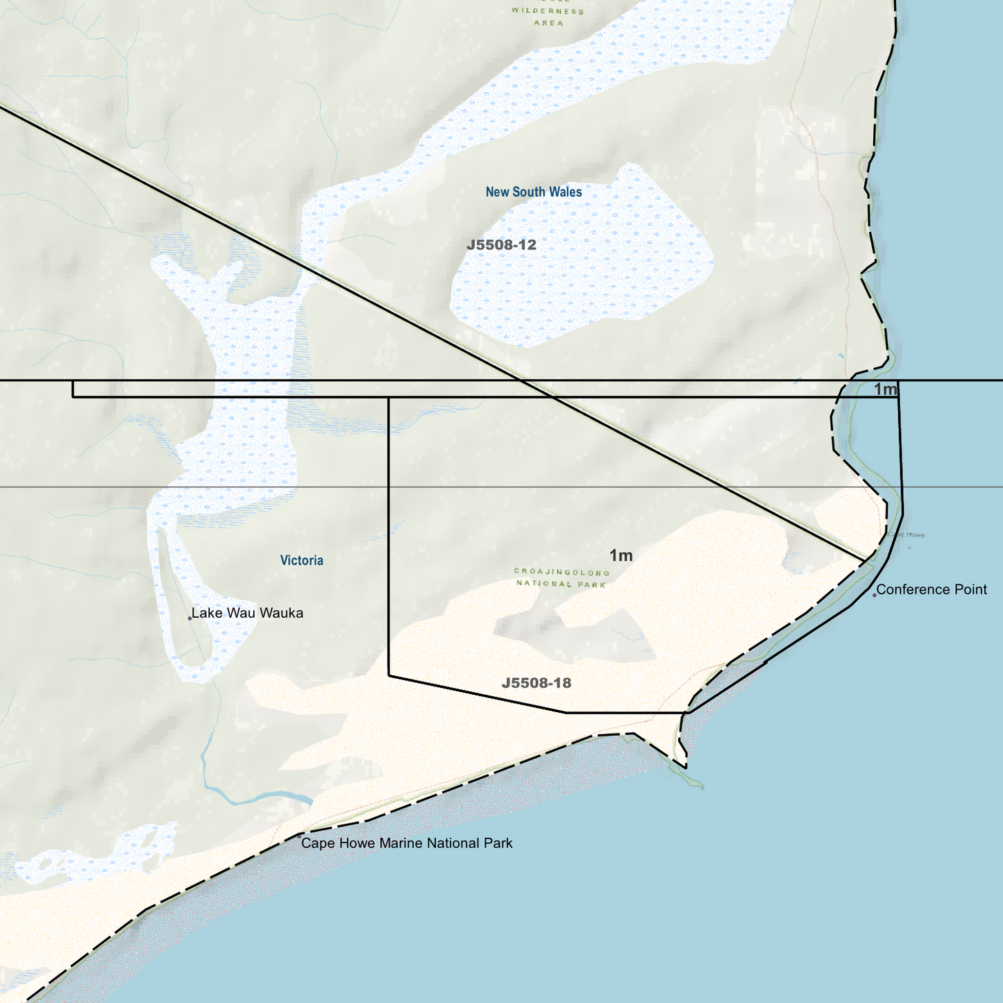 Mallacoota 1m Digital Elevation Models (J5508-18)