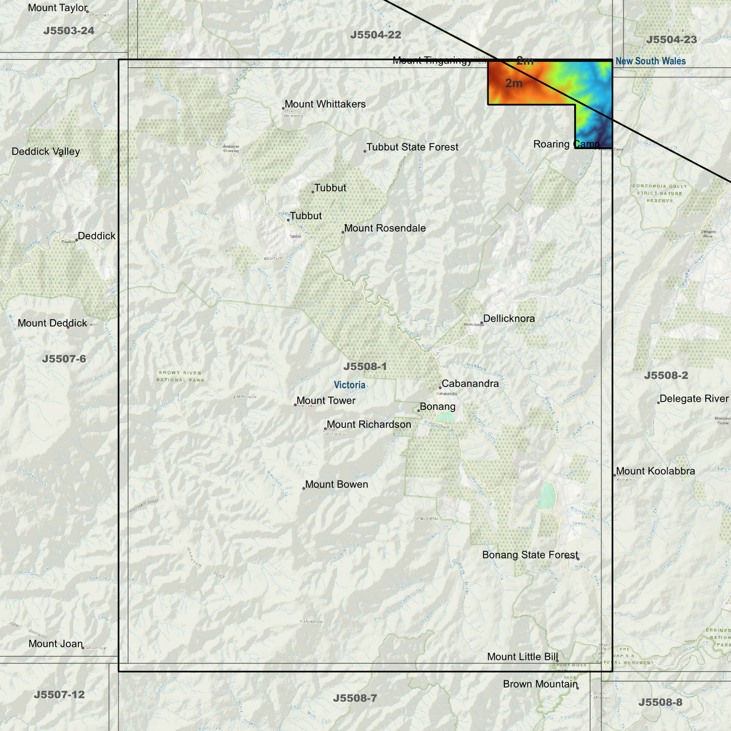 Tubbut 2m Digital Elevation Models (J5508-1)