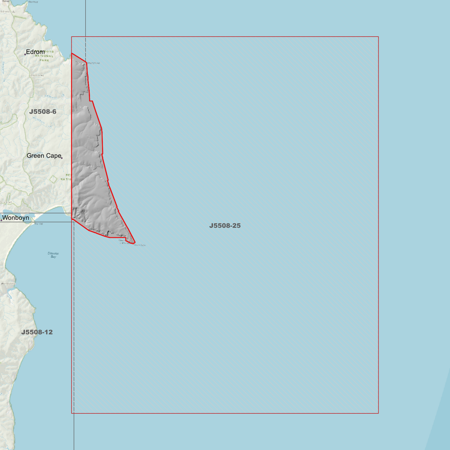 Green Cape 1m Digital Elevation Models (J5508-25)