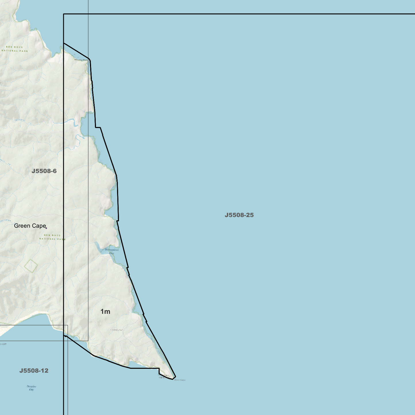 Green Cape 1m Digital Elevation Models (J5508-25)