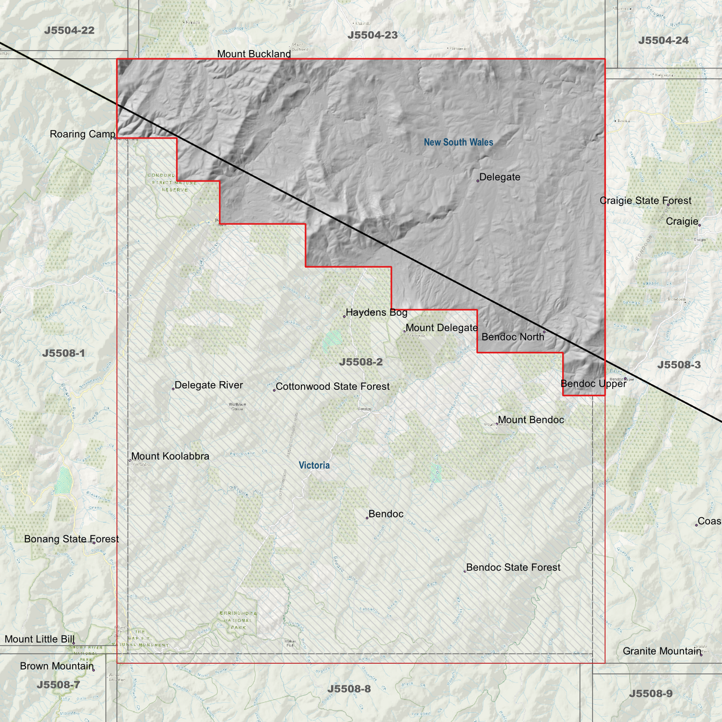 Delegate 2m Digital Elevation Models (J5508-2)