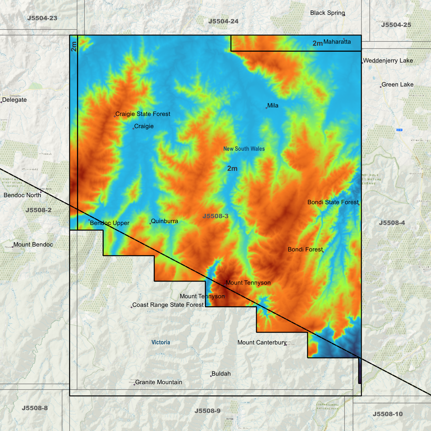 Craige 2m Digital Elevation Models (J5508-3)