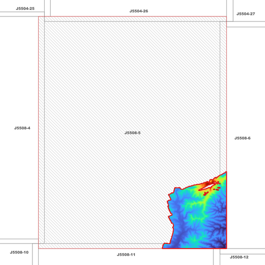 Towamba 1m Digital Elevation Model (J5508-5)
