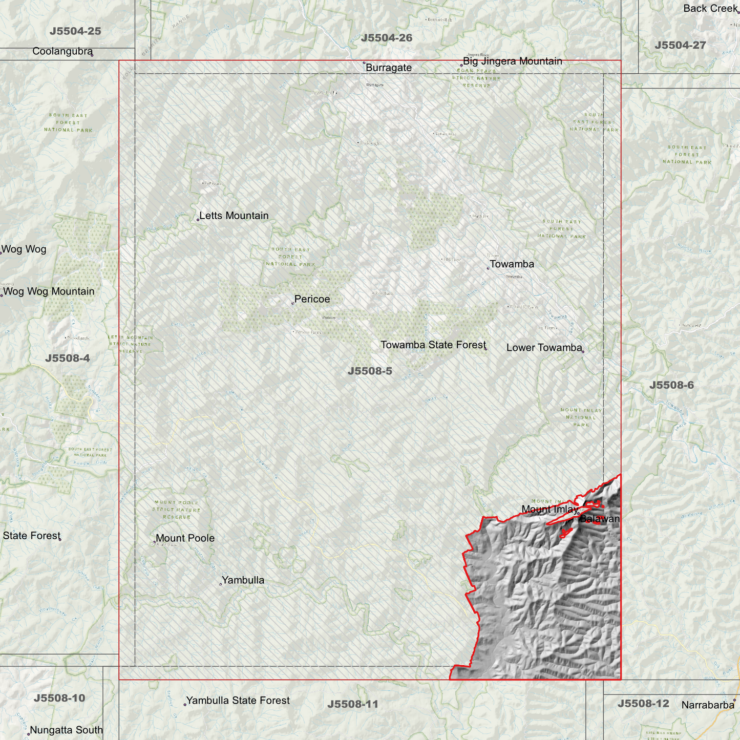 Towamba 1m & 2m Digital Elevation Models (J5508-5)