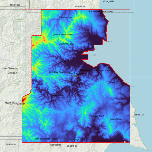 Eden 1m Digital Elevation Model (J5508-6)