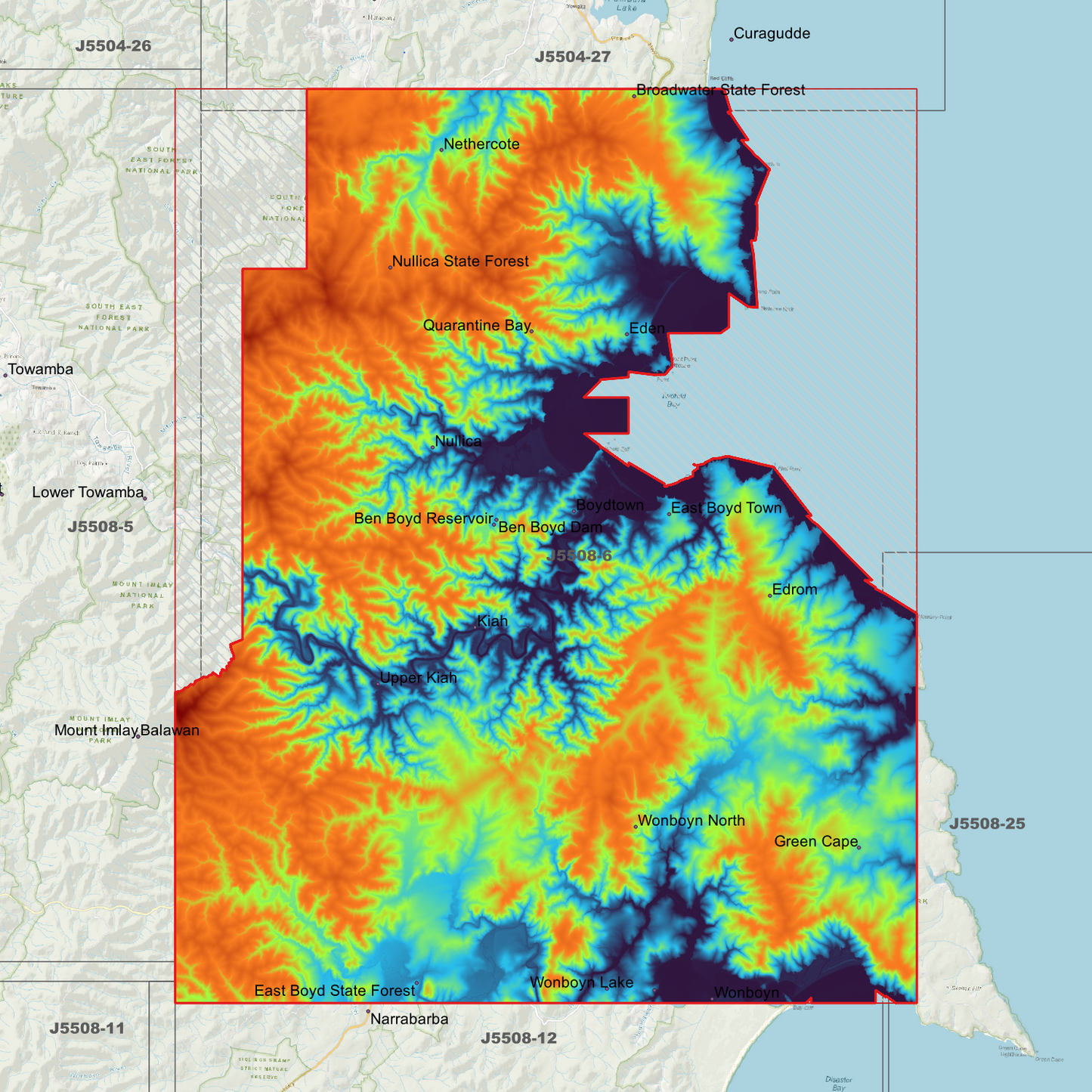 Eden 1m & 2m Digital Elevation Models (J5508-6)