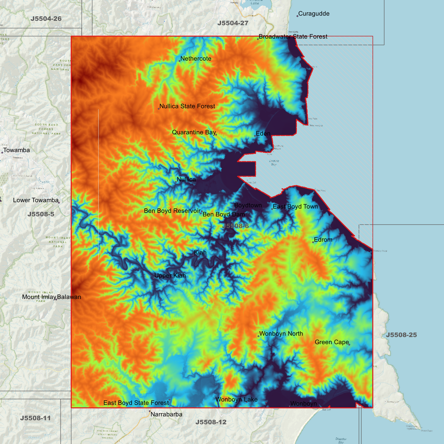 Eden 1m & 2m Digital Elevation Models (J5508-6)