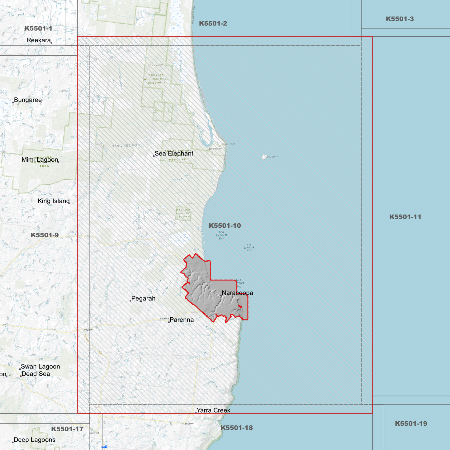 Narracoopa 1m Digital Elevation Model (K5501-10)