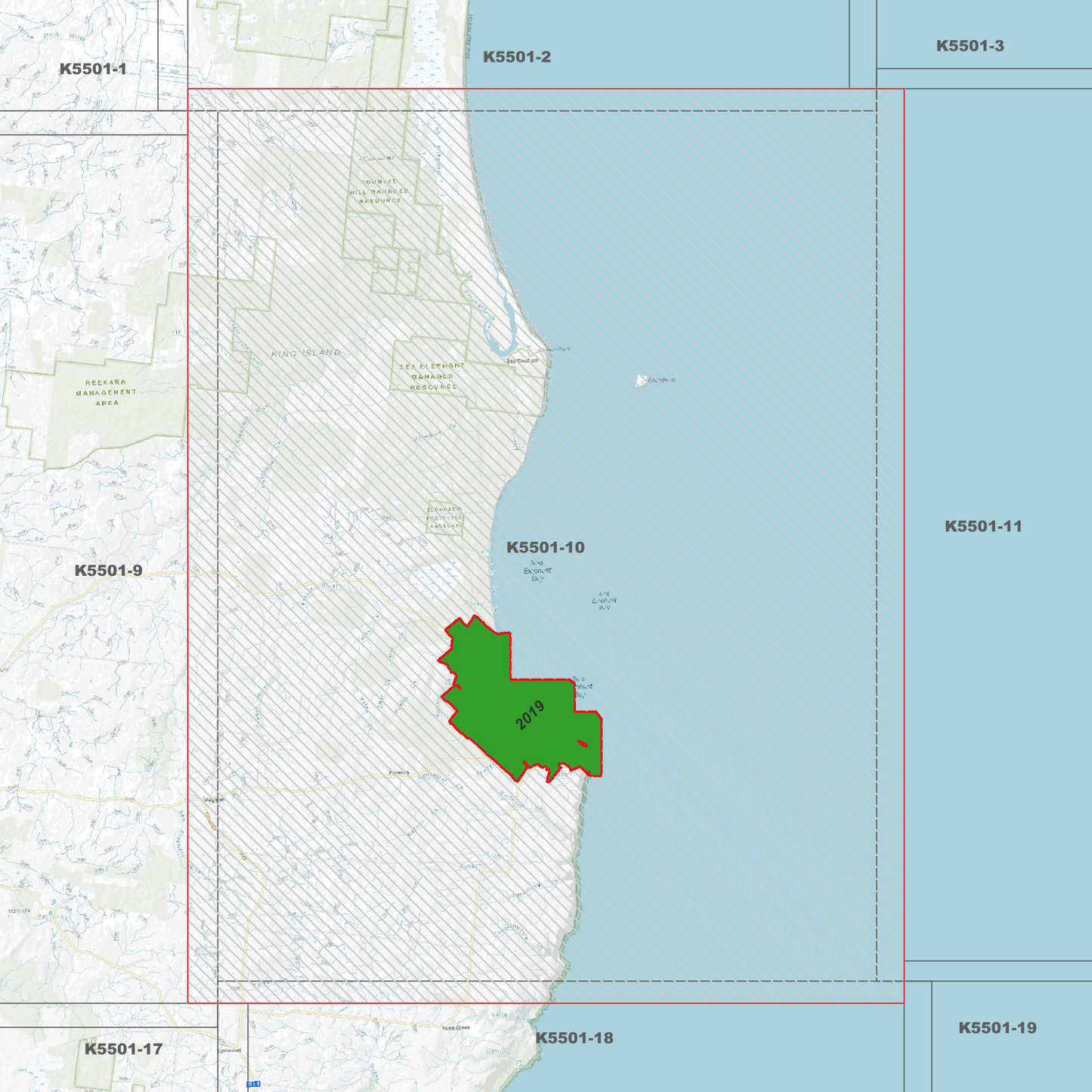Narracoopa 1m Digital Elevation Model (K5501-10)