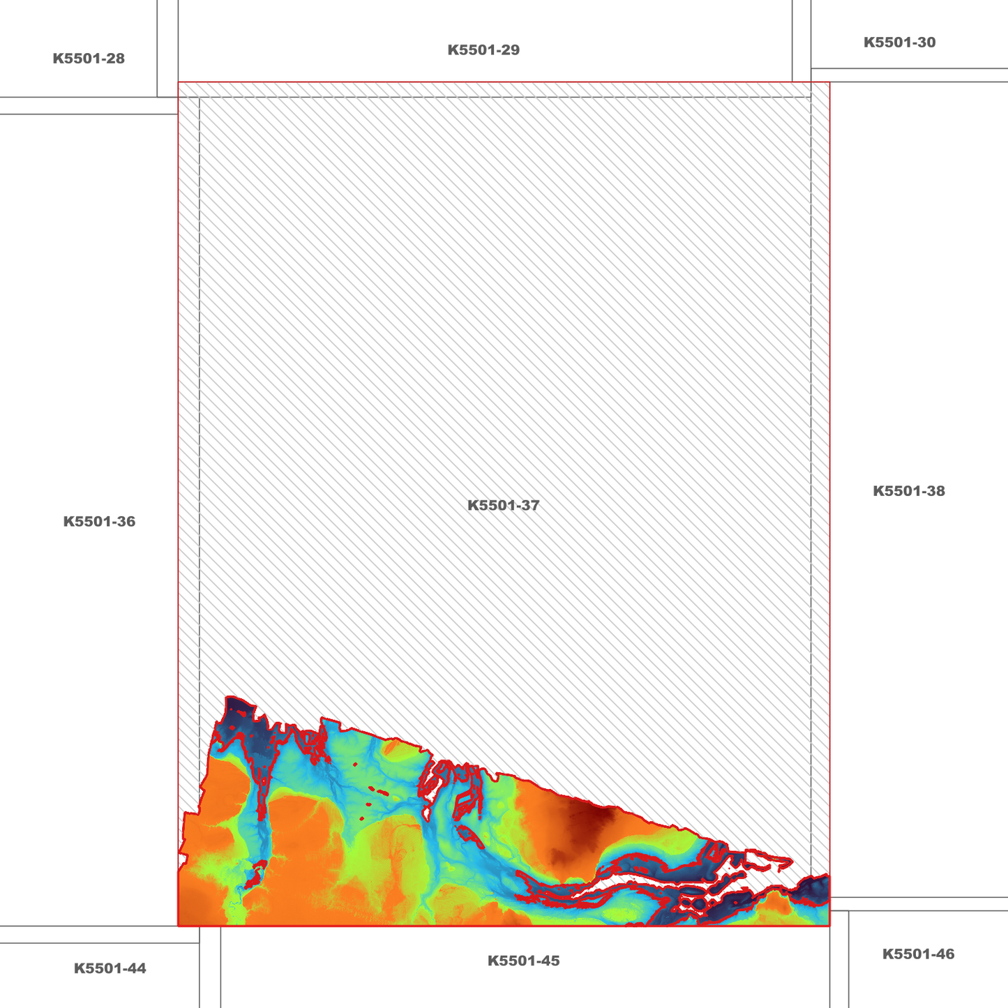 Robbins Island 1m Digital Elevation Model (K5501-37)