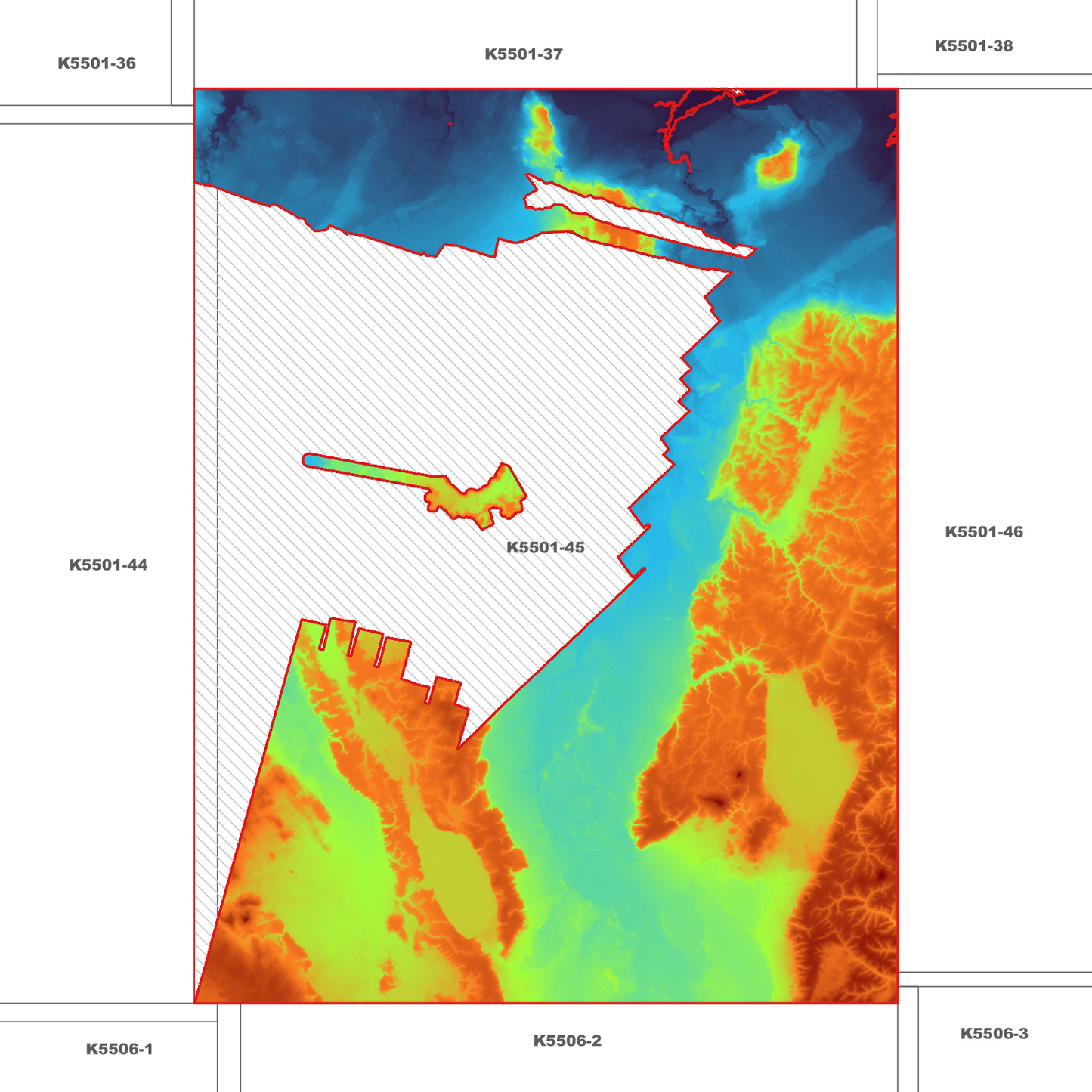Montagu 1m Digital Elevation Model (K5501-45)