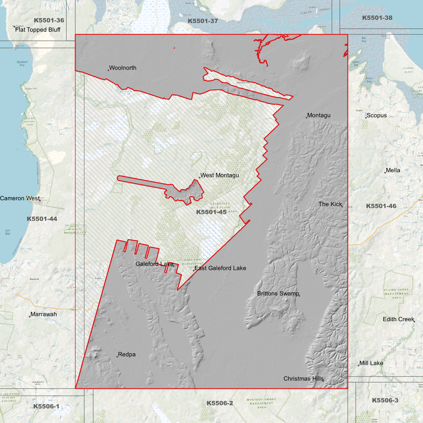 Montagu 1m Digital Elevation Model (K5501-45)