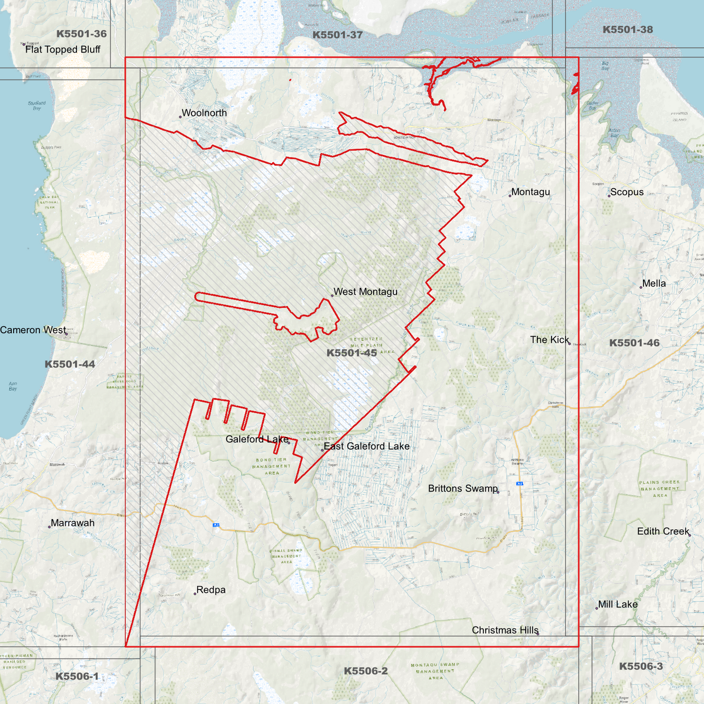 Montagu 1m Digital Elevation Model (K5501-45)