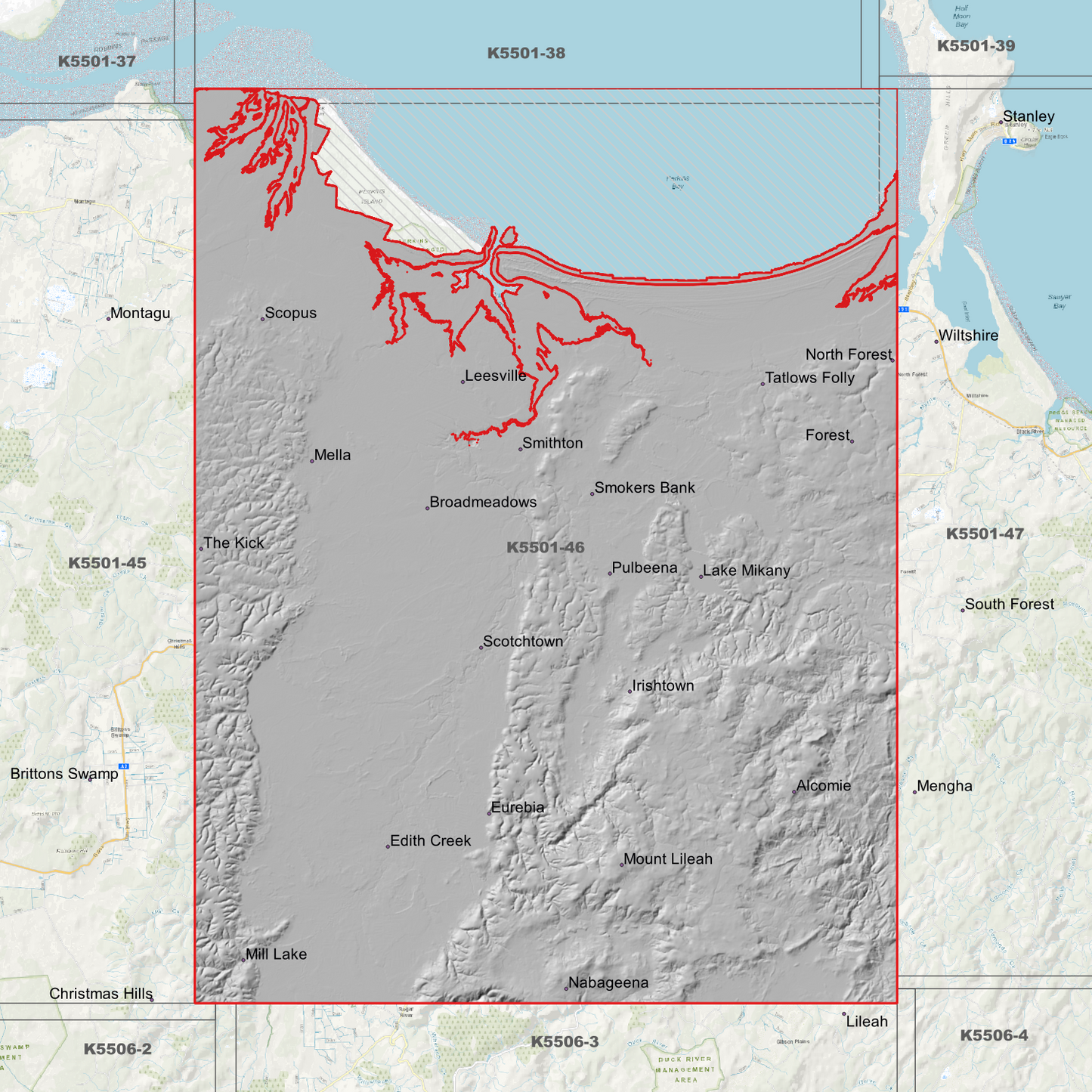 Smithton 1m Digital Elevation Model (K5501-46)