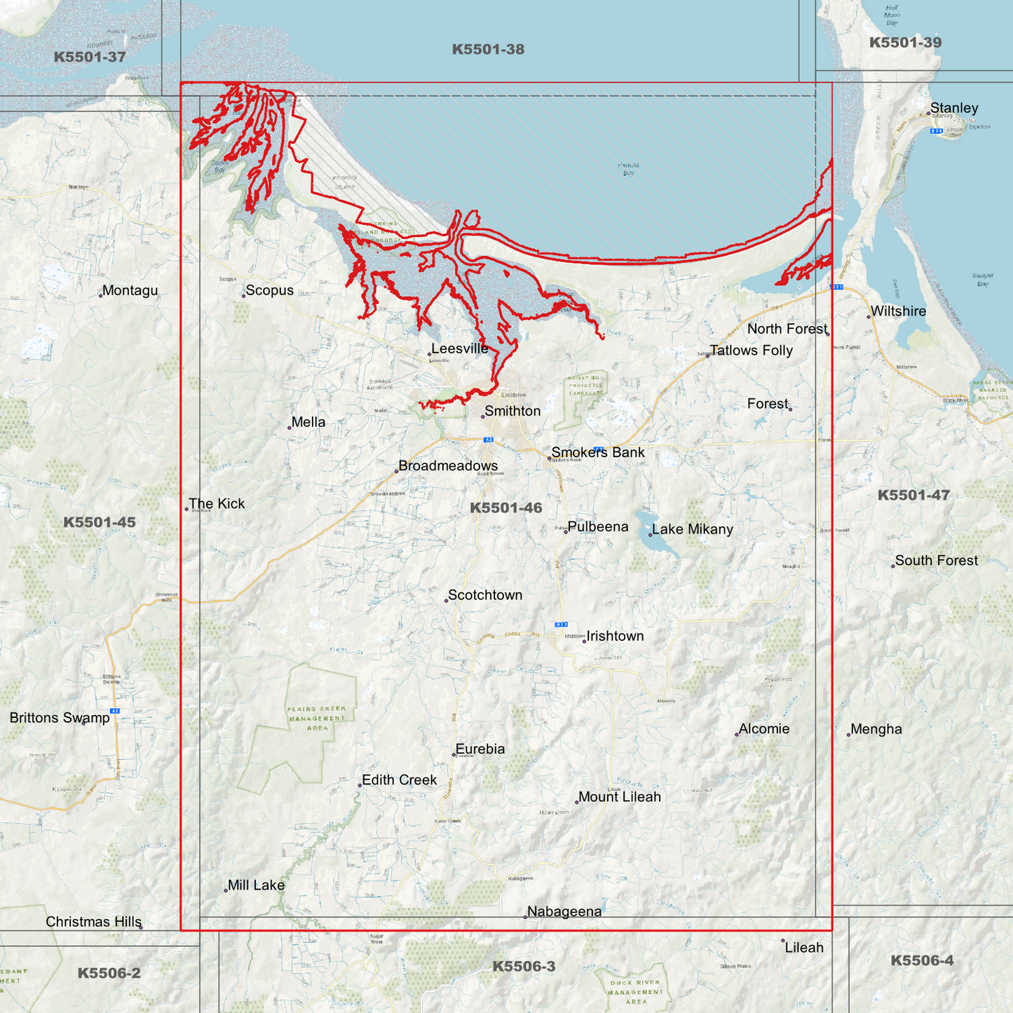 Smithton 1m Digital Elevation Model (K5501-46)
