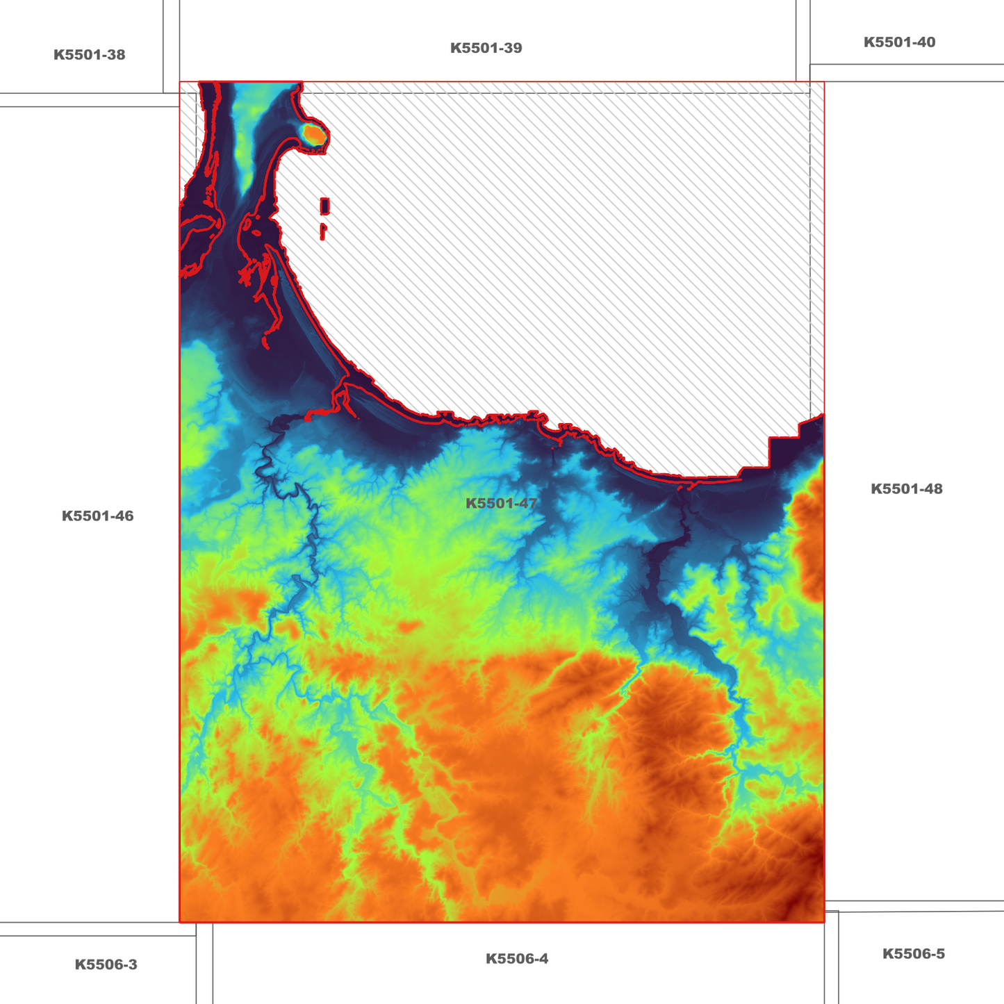 Stanley 1m Digital Elevation Model (K5501-47)