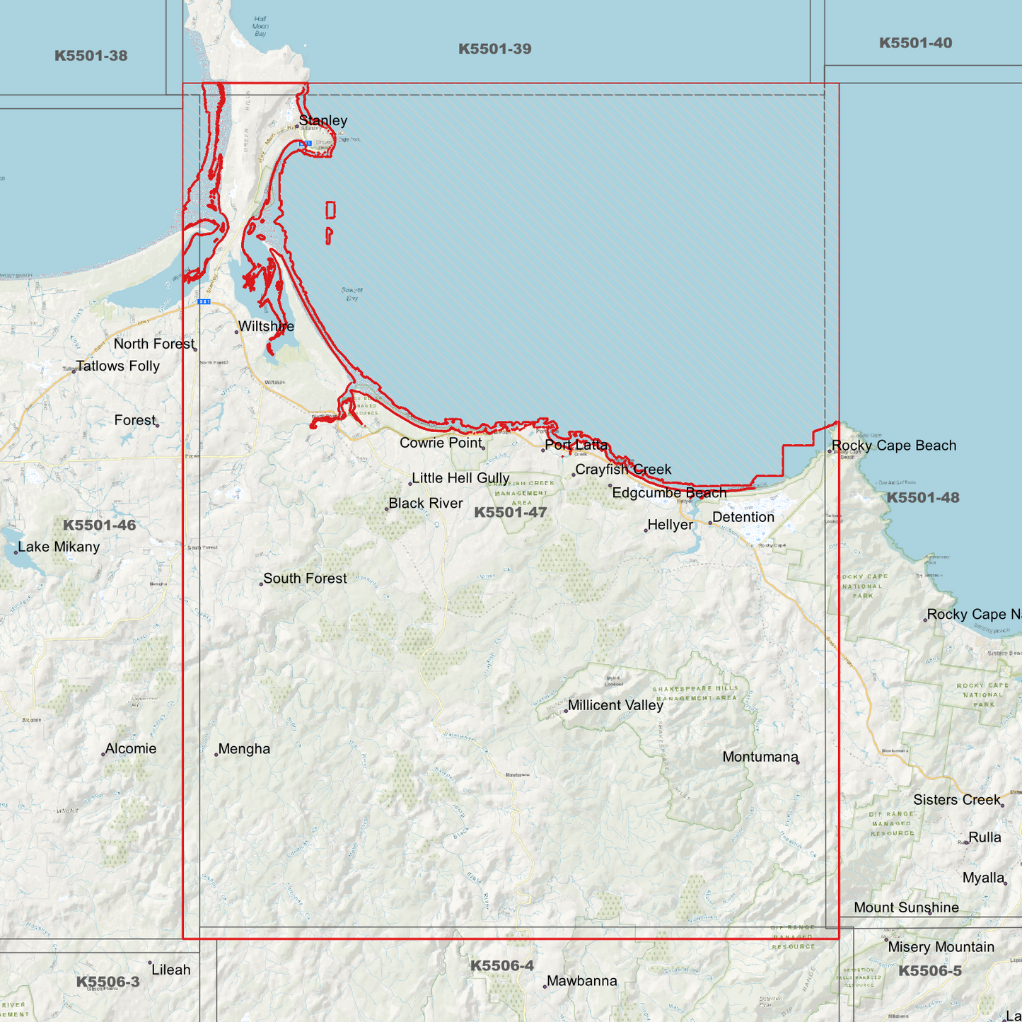 Stanley 1m Digital Elevation Model (K5501-47)