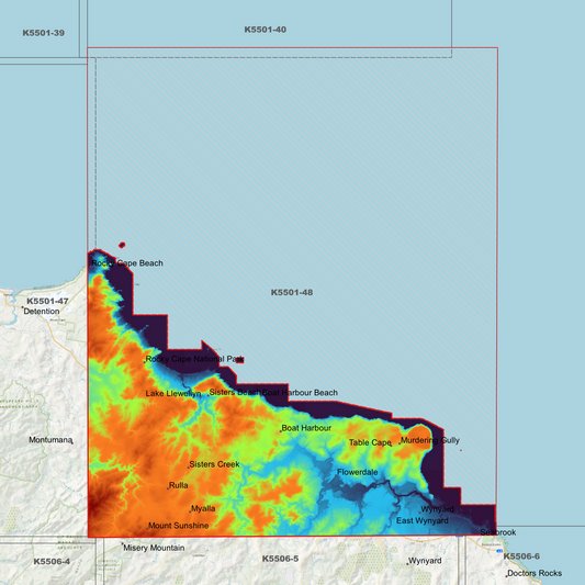 Wynyard 1m Digital Elevation Model (K5501-48)