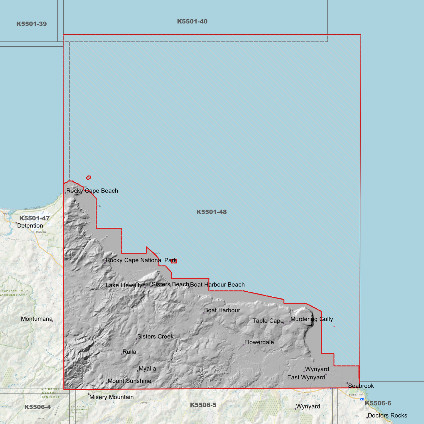 Wynyard 1m Digital Elevation Model (K5501-48)
