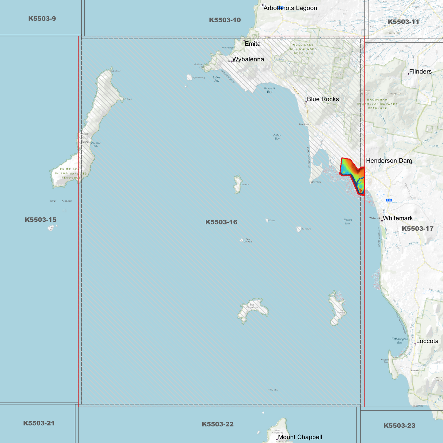 Arthur Bay 1m Digital Elevation Model (K5503-16)