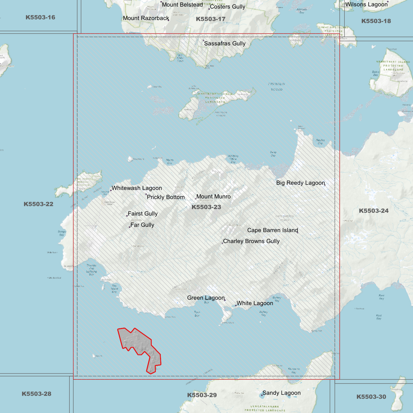 Cape Barren West 1m Digital Elevation Model (K5503-23)