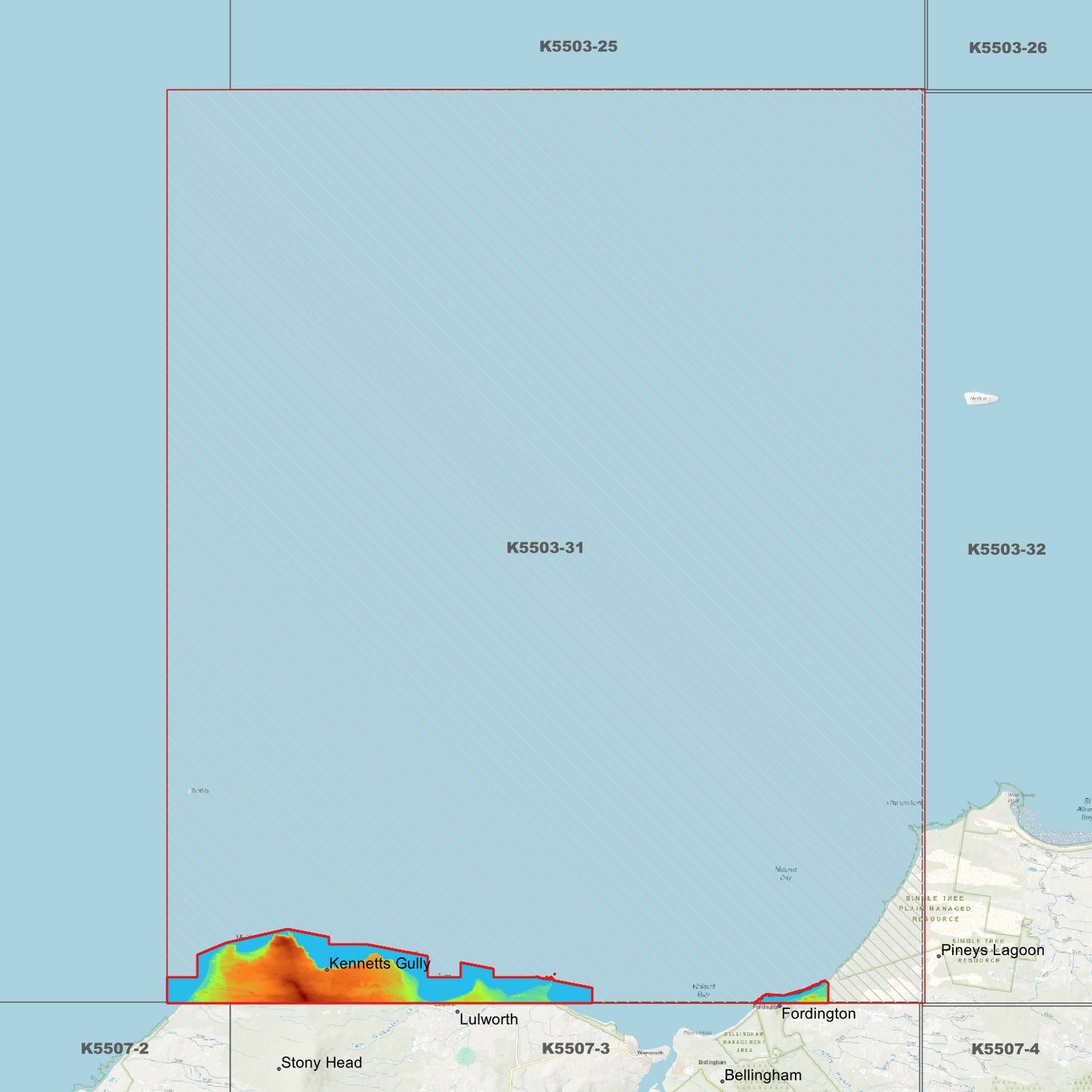 Noland Bay 1m Digital Elevation Model (K5503-31)
